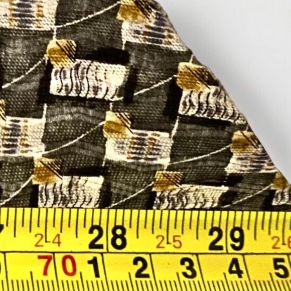 Premiere Collection Men’s Formal Necktie 100% Silk Earthy Summer Colours - Picture 4 of 4